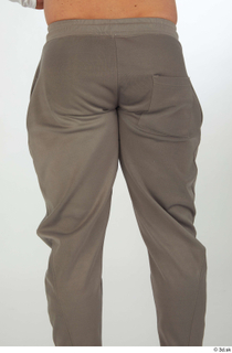 Joel dressed grey jogger pants sports thigh 0005.jpg